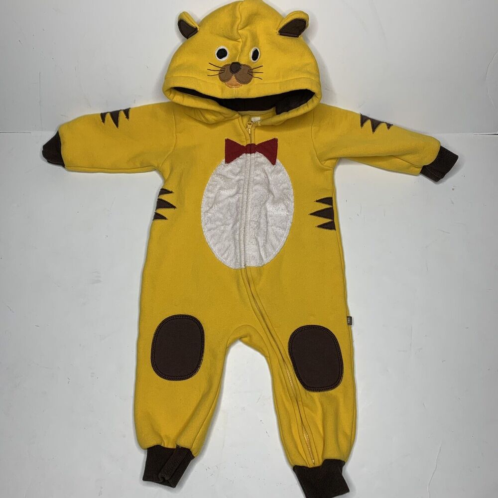 Vaenait Baby Lion Tiger Fleece Lined Hooded Toddler Overall Size L 12 M 18 M 2T